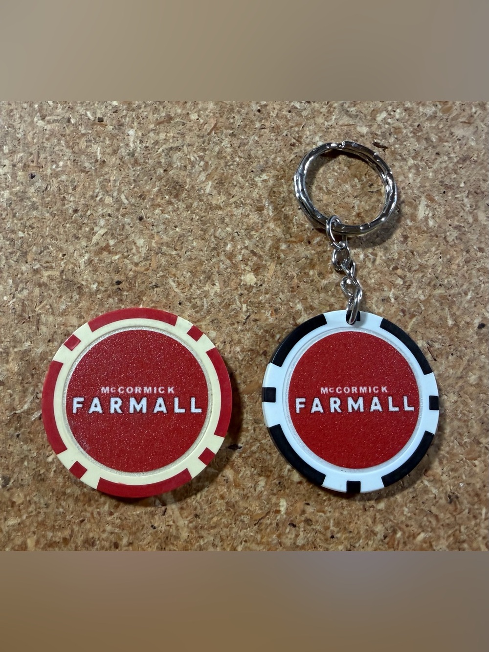 McCormick Farmall Keychain Keyring & Poker Chip Golf Ball Marker